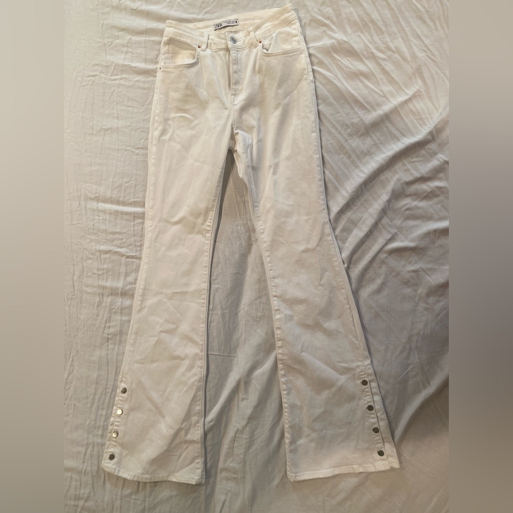 Zara white jeans